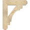 Ekena Millwork Merced Craftsman Rough Sawn Bracket, Douglas Fir, 4"W x 20"D x 24"H BKT04X20X24MRC04RDF - alternate 3